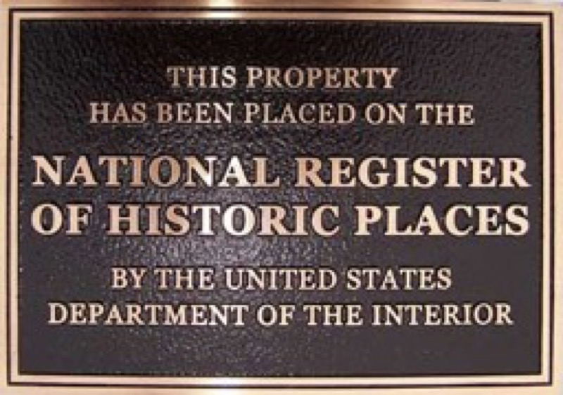 NRHP plaque at Meadowbrook